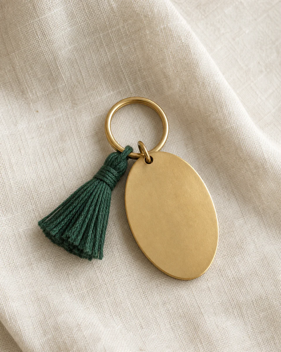 Brass Room Key Tag
