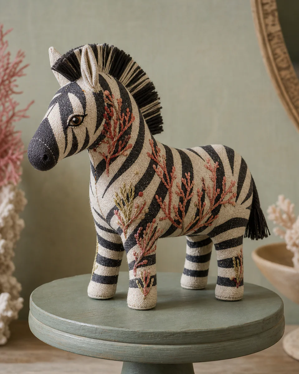 Embroidered Zebra
